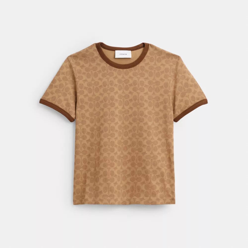 Camiseta con cuello redondo exclusiva de algodón orgánico