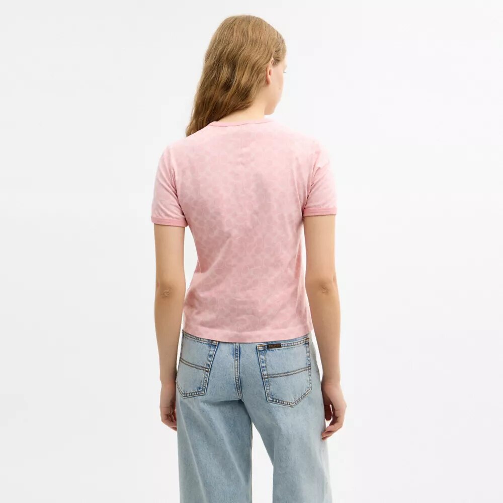 Camiseta con cuello redondo exclusiva de algodón orgánico