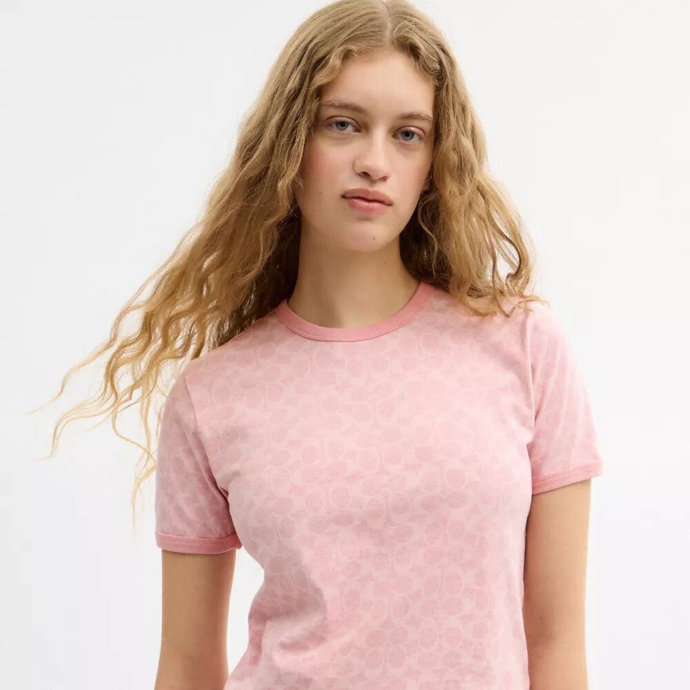 Camiseta con cuello redondo exclusiva de algodón orgánico