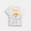 Camiseta de corte de los 90 con diseño aerografiado en Algodón orgánico