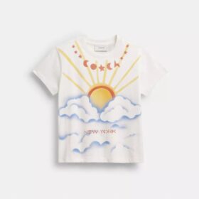 Camiseta de corte de los 90 con diseño aerografiado en Algodón orgánico