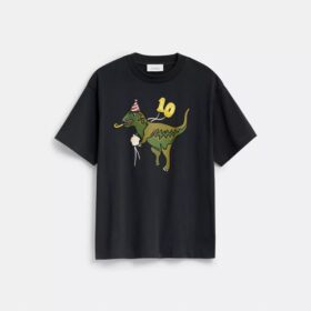 Camiseta holgada «10.º cumpleaños de Rexy» en algodón orgánico