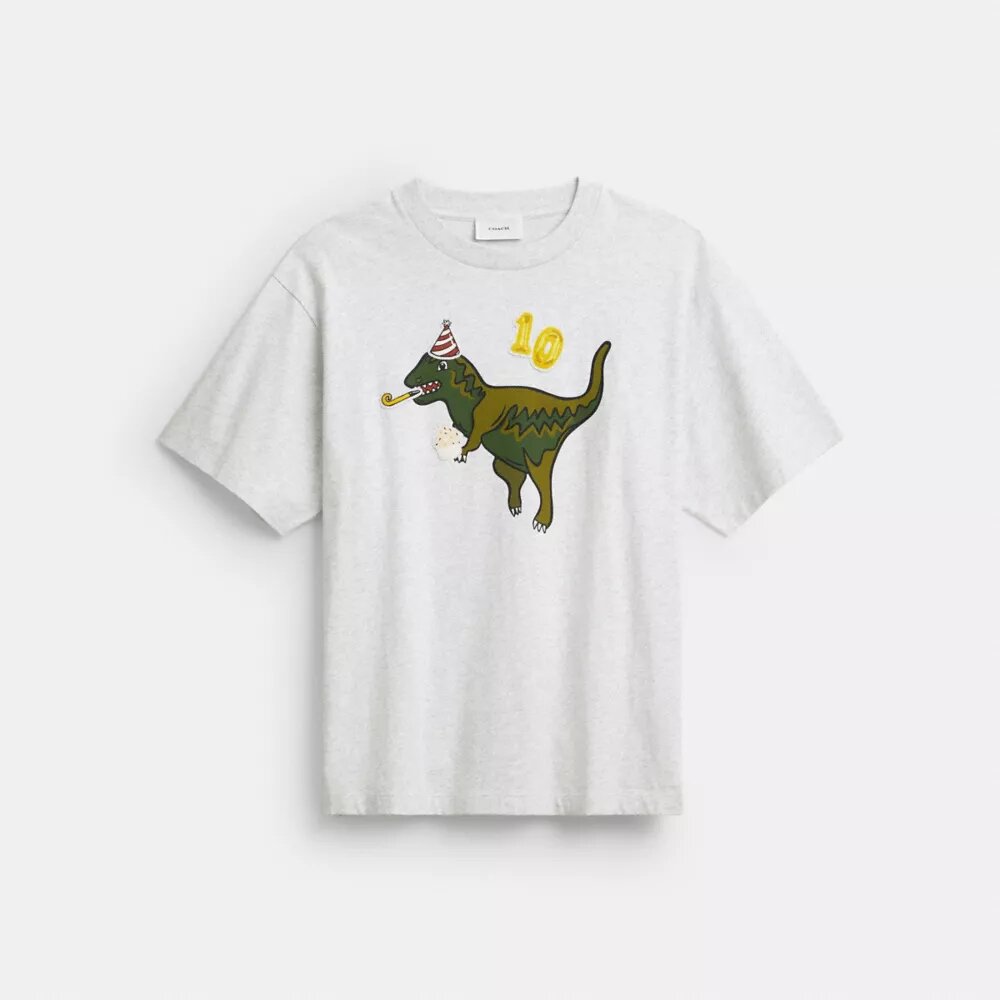 Camiseta holgada «10.º cumpleaños de Rexy» en algodón orgánico