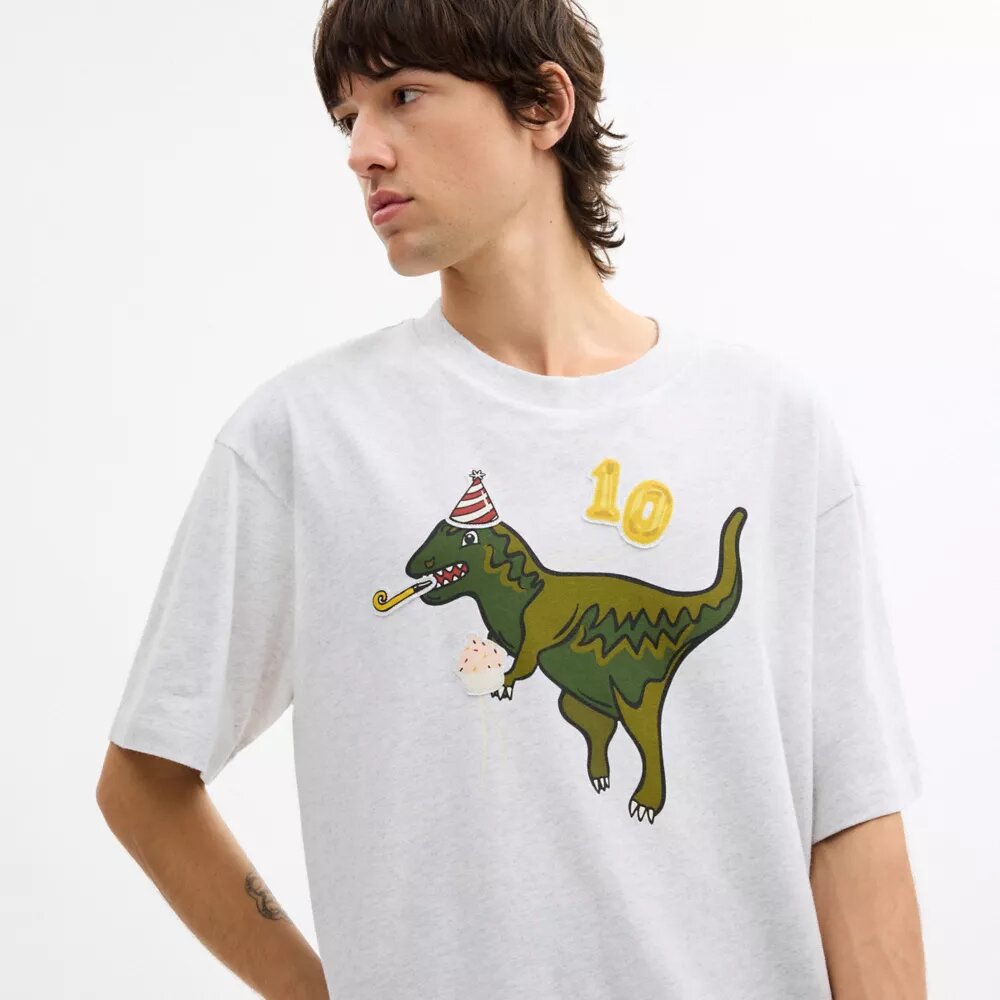 Camiseta holgada «10.º cumpleaños de Rexy» en algodón orgánico