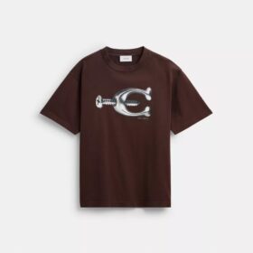 Camiseta holgada de algodón orgánico de la marca Hardware