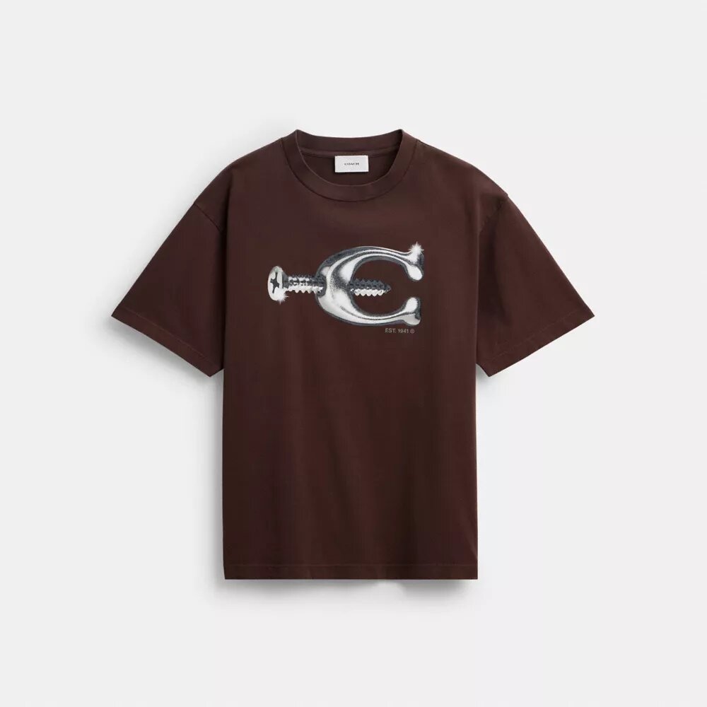 Camiseta holgada de algodón orgánico de la marca Hardware