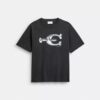 Camiseta holgada de algodón orgánico de la marca Hardware