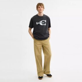 Camiseta holgada de algodón orgánico de la marca Hardware