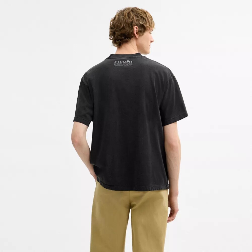 Camiseta holgada de algodón orgánico de la marca Hardware
