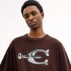 Camiseta holgada de algodón orgánico de la marca Hardware
