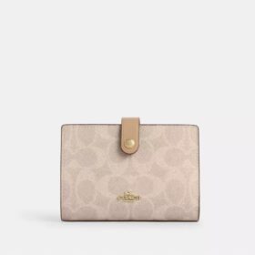 Cartera 2 en 1 en Signature Canvas con diseño a bloques