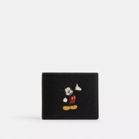 Cartera 3 en 1 Disney X Coach en cuero regenerativo con Mickey Mouse