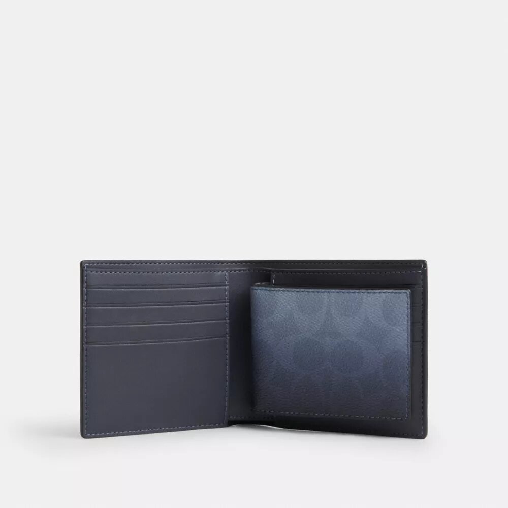 Cartera 3 en 1 en Signature Canvas con efecto degradado
