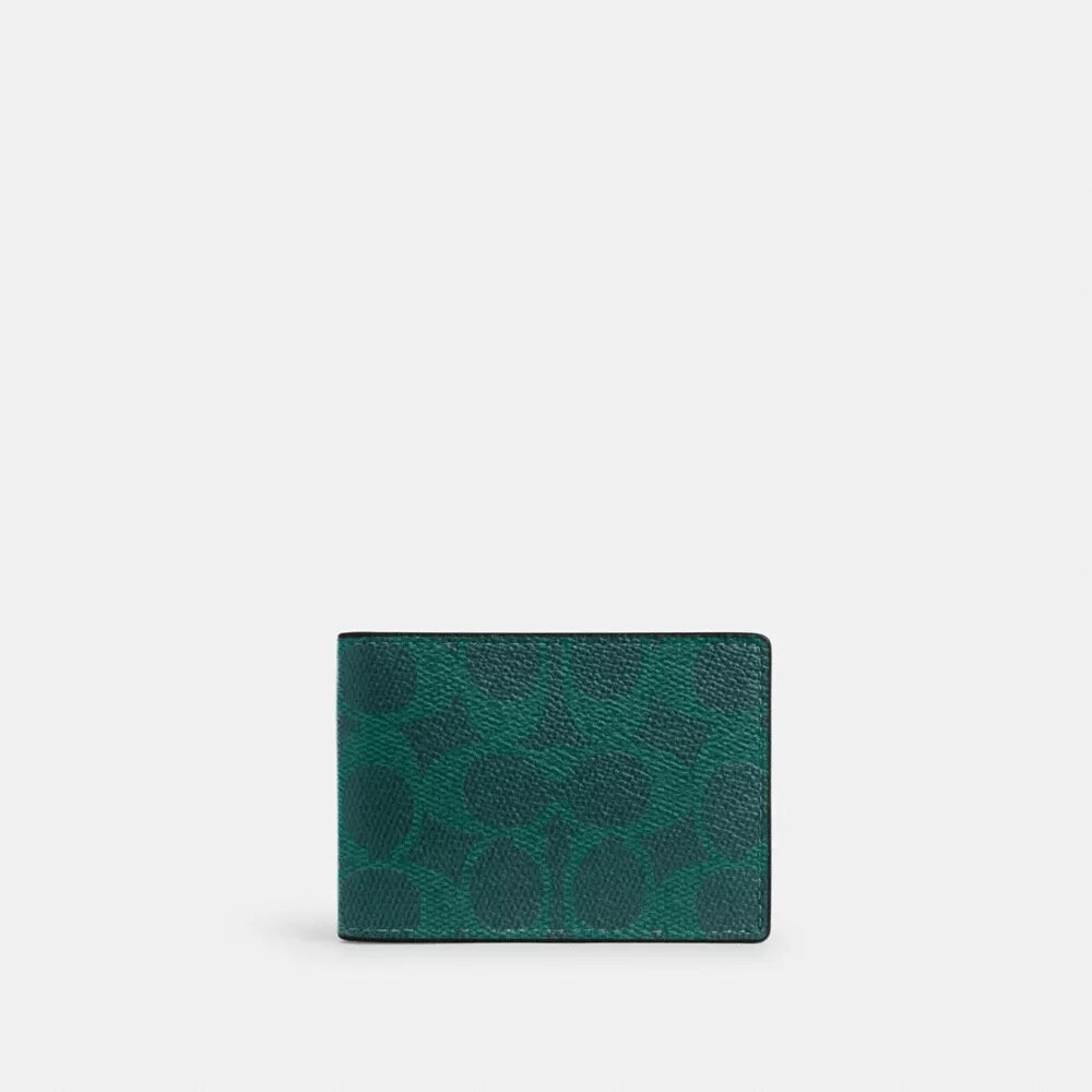 Cartera compacta de Signature Canvas