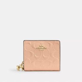 Cartera con broche en cuero exclusivo y Charms