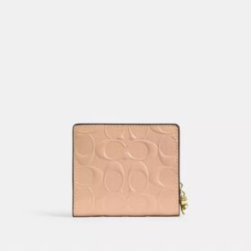 Cartera con broche en cuero exclusivo y Charms
