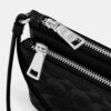 Cartera con doble cremallera en denim exclusivo