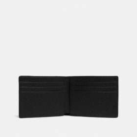 Cartera delgada de dos pliegues en cuero exclusivo