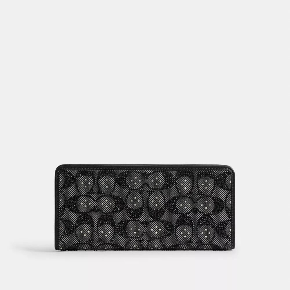 Cartera delgada Essential en jacquard Crystal Signature