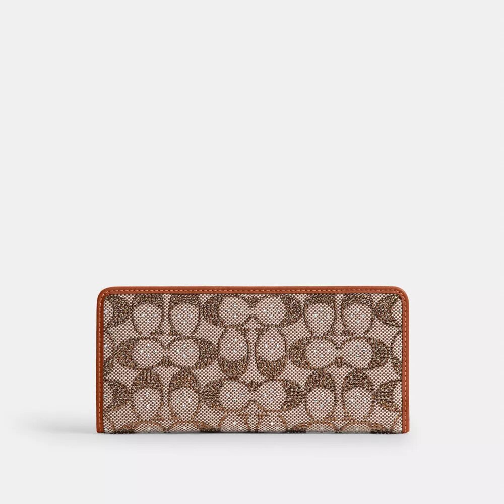 Cartera delgada Essential en jacquard Crystal Signature