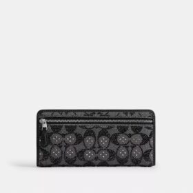 Cartera delgada Essential en jacquard Crystal Signature