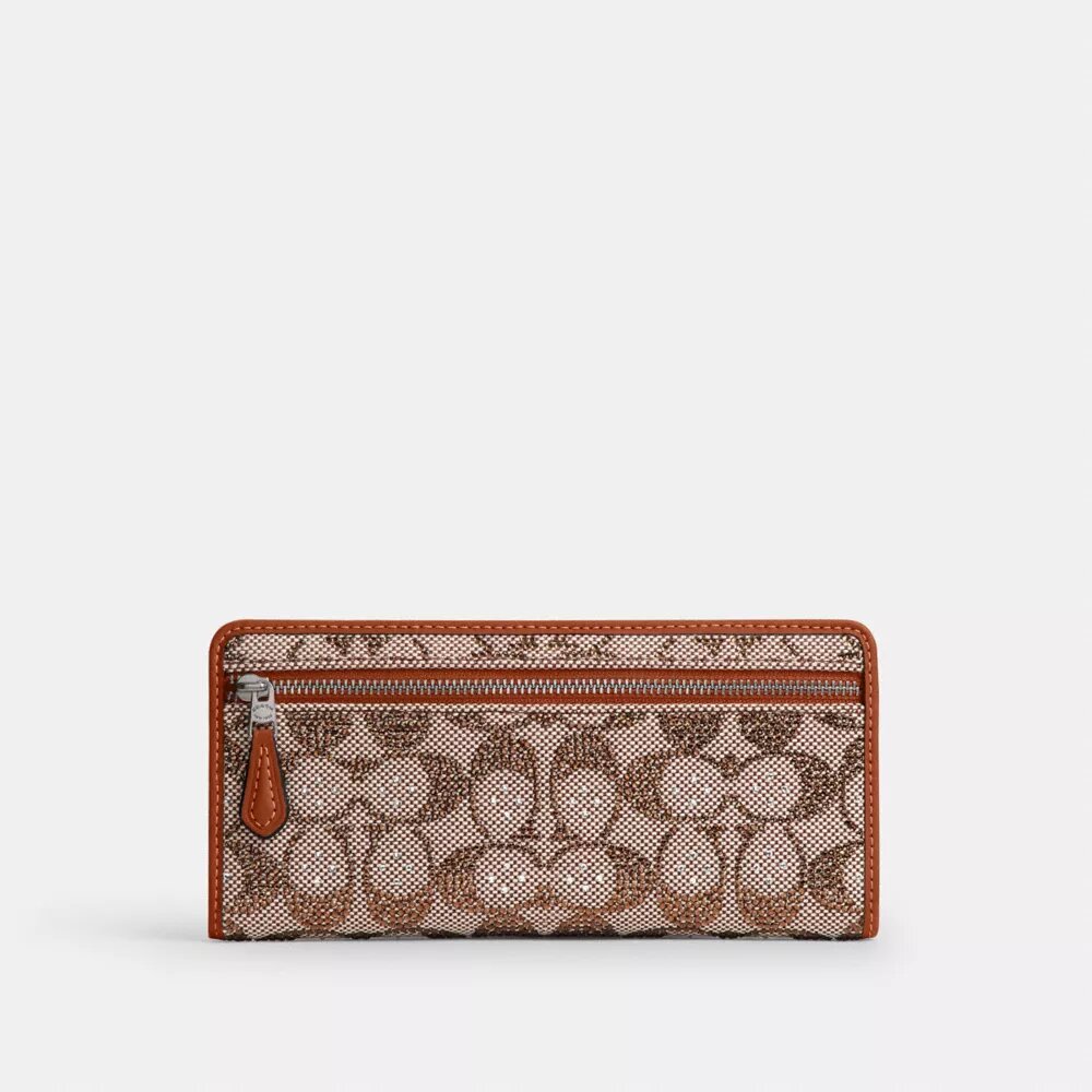 Cartera delgada Essential en jacquard Crystal Signature