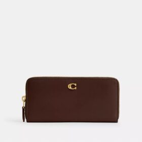Cartera delgada tipo acordeón con cremallera Essential