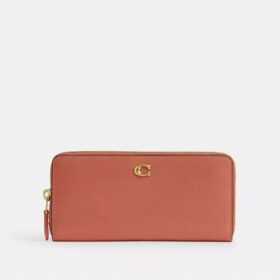 Cartera delgada tipo acordeón con cremallera Essential