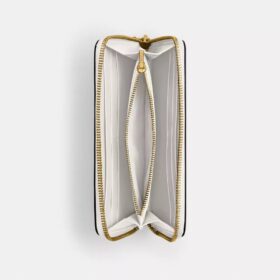 Cartera delgada tipo acordeón con cremallera Essential