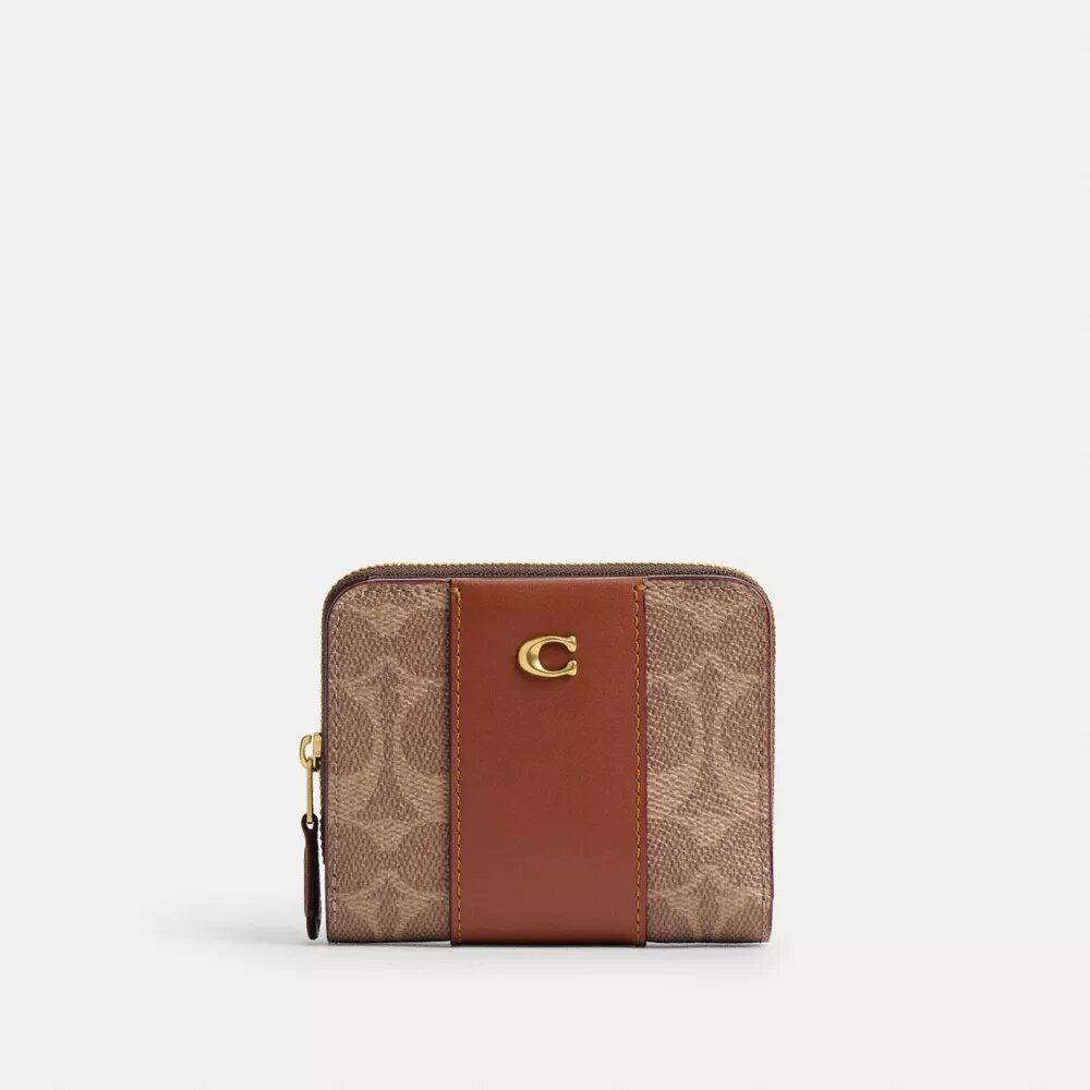 Cartera Essential en lona con bloques de color Signature Canvas