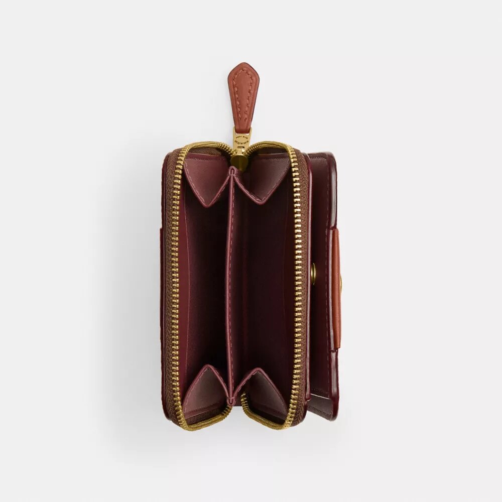 Cartera Essential en lona con bloques de color Signature Canvas