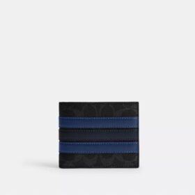 Cartera Id en Signature Canvas con rayas universitarias