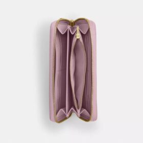Cartera larga con cremallera alrededor y acolchado