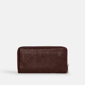 Cartera larga con cremallera alrededor y acolchado