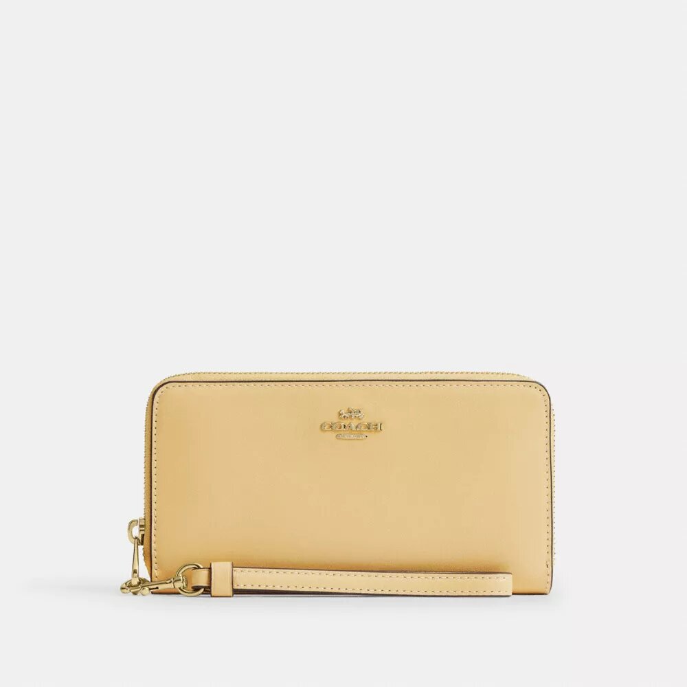Cartera larga con cremallera envolvente
