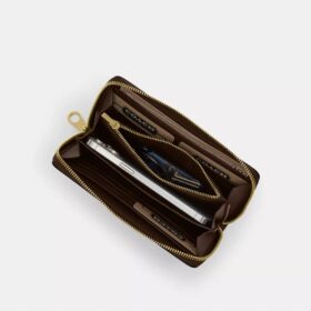 Cartera larga con cremallera envolvente