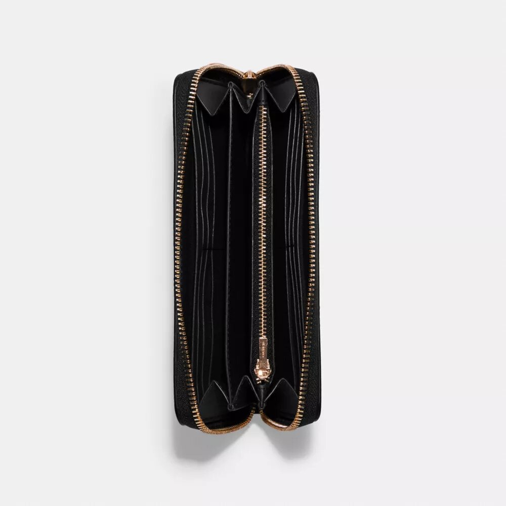Cartera larga con cremallera envolvente