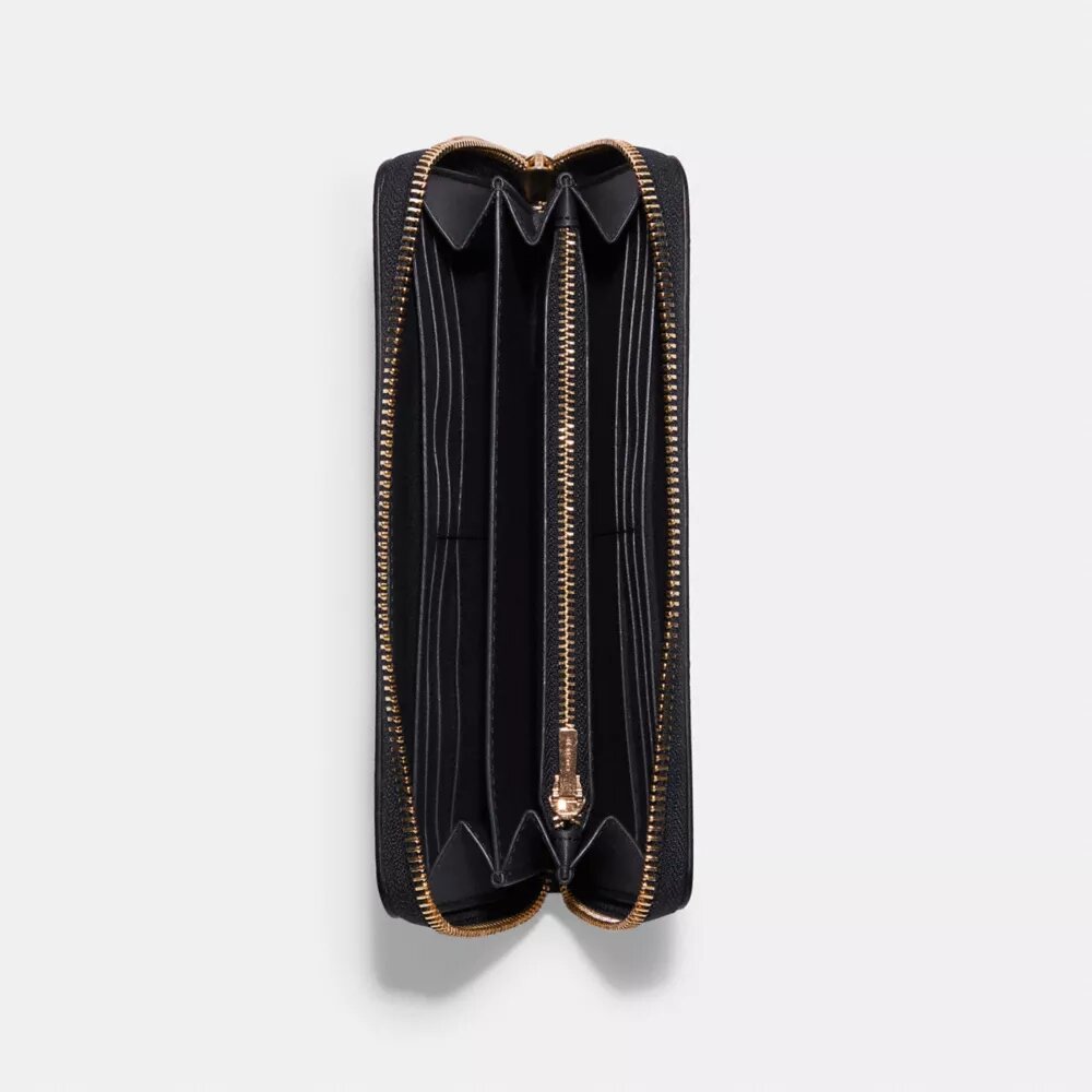 Cartera larga con cremallera envolvente