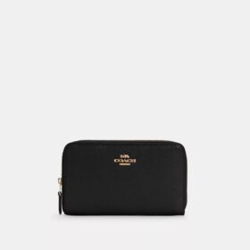Cartera mediana con cremallera para identificación