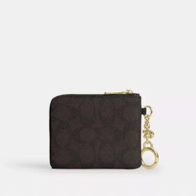 Cartera pequeña con cremallera en las esquinas, en Signature Canvas