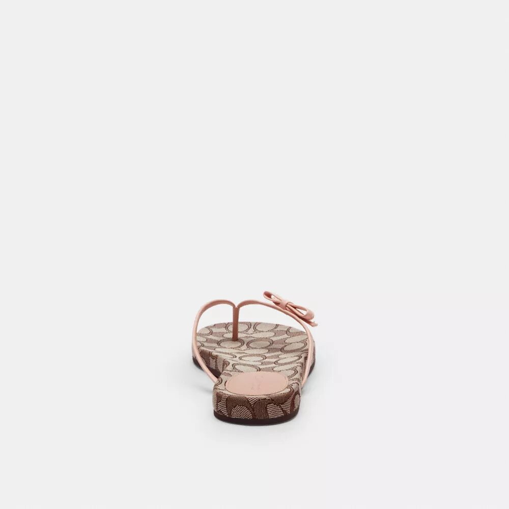 Chanclas con lazo en jacquard exclusivo