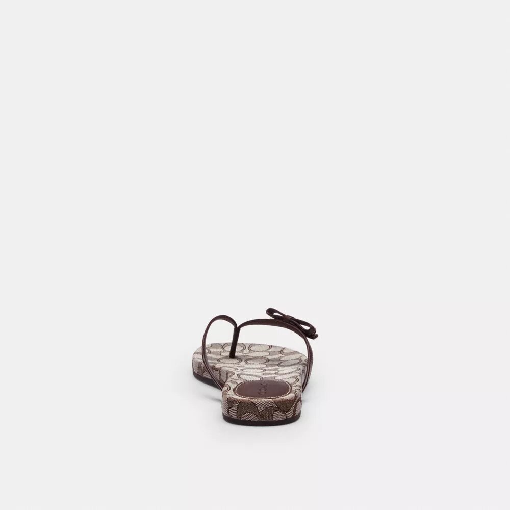 Chanclas con lazo en jacquard exclusivo