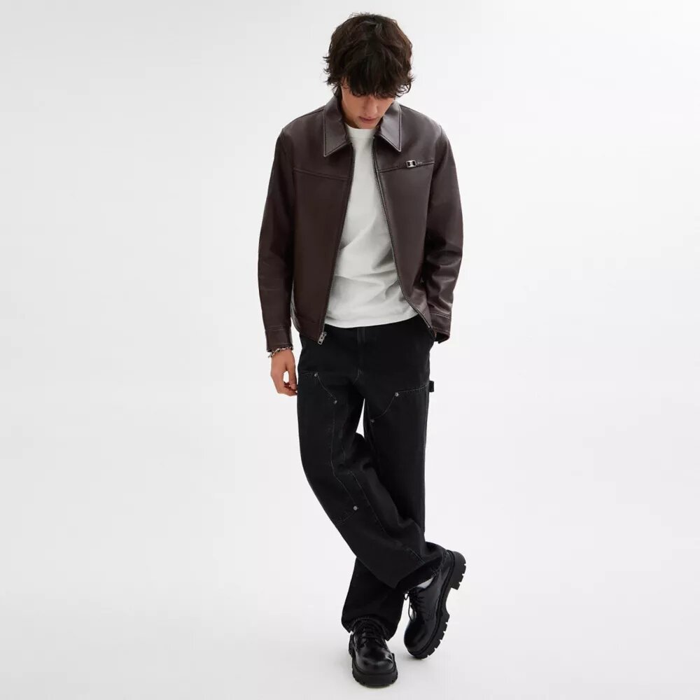 Chaqueta de cuero ligera Heritage C