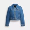 Chaqueta de mezclilla encogida «Sculpted C» en algodón orgánico