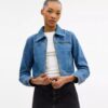 Chaqueta de mezclilla encogida «Sculpted C» en algodón orgánico