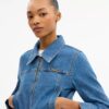 Chaqueta de mezclilla encogida «Sculpted C» en algodón orgánico