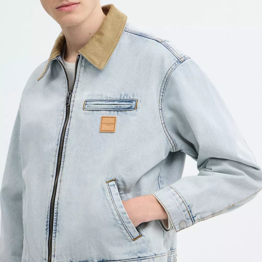 Chaqueta de trabajo de mezclilla