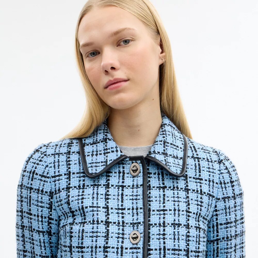 Chaqueta de tweed con cierre Turnlock