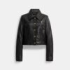 Chaqueta encogida con cierre frontal de broches Heritage C