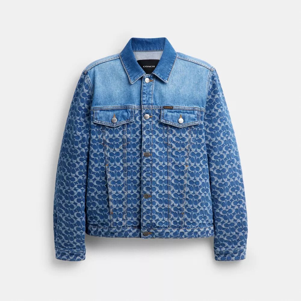 Chaqueta tipo camionero exclusiva en algodón orgánico